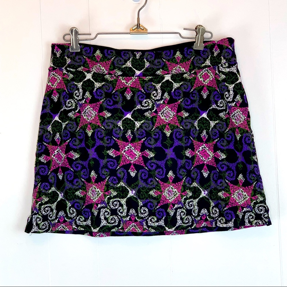 Tranquility Multi Color Print Athletic Skirt Sz M